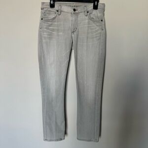 Women's 28 Citizen of Humanity Phoebe Straight Cropped Jeans Light Wash Grey